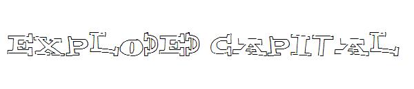 Exploded Capital字体