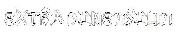Extra Dimension字体