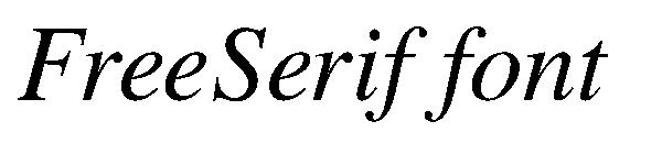 FreeSerif font字体