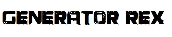 Generator Rex字体