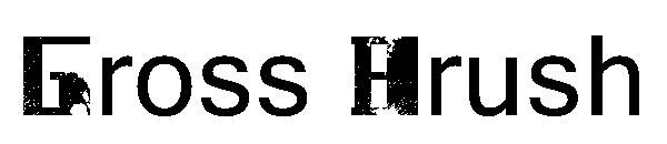 Gross Brush字体