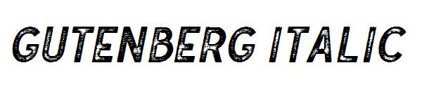Gutenberg Italic字体
