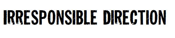 Irresponsible Direction字体