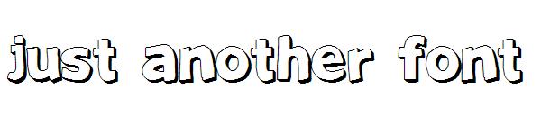 Just Another Font字体