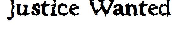Justice Wanted字体
