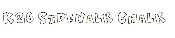 K26 Sidewalk Chalk字体