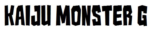 Kaiju Monster G字体