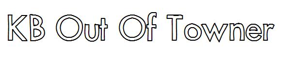 KB Out Of Towner字体
