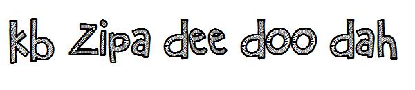 KB Zipa Dee Doo Dah字体