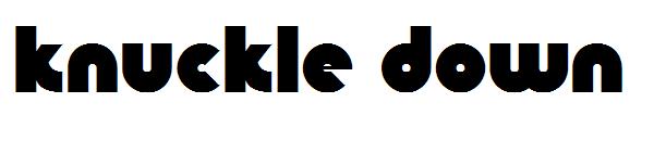 Knuckle Down字体