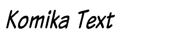 Komika Text字体