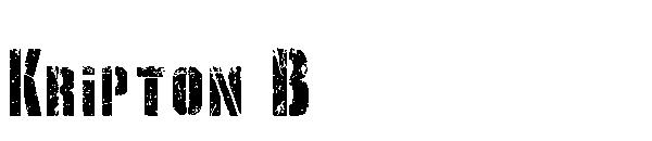 Kripton B字体