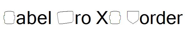 Label Pro XL Border字体