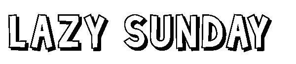 Lazy Sunday字体