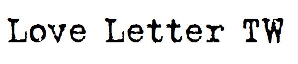 Love Letter TW字体