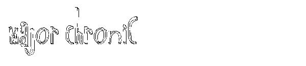 Major Chronic字体