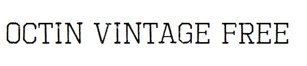 Octin Vintage Free字体