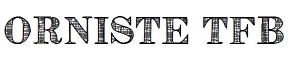 Orniste TFB字体