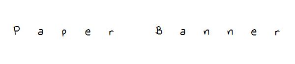 Paper Banner字体