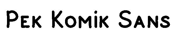 Pek Komik Sans字体