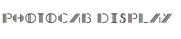 PhotoCab Display字体