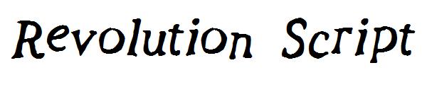 Revolution Script字体