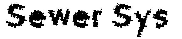 Sewer Sys字体