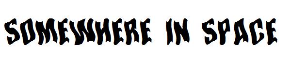 Somewhere In Space字体