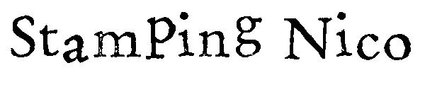 Stamping Nico字体