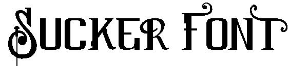 Sucker Font字体