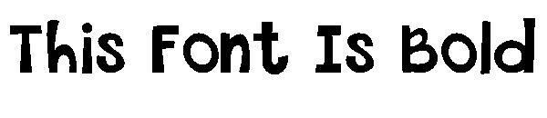 This Font Is Bold字体