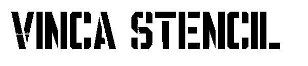 Vinca Stencil字体