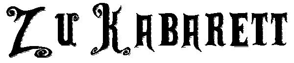Zu Kabarett字体