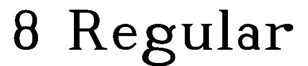 8 Regular字体