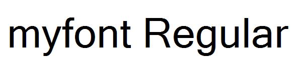 myfont Regular字体