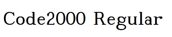 Code2000 Regular字体