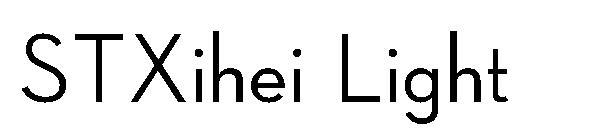 STXihei Light字体