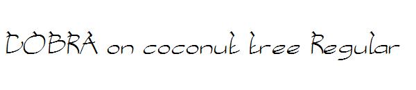 COBRA on coconut tree Regular字体