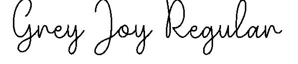 Grey Joy Regular字体