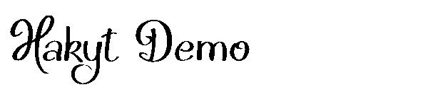 Hakyt Demo字体
