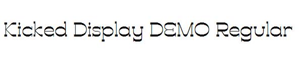 Kicked Display DEMO Regular字体
