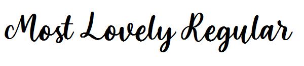 Most Lovely Regular字体