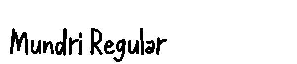 Mundri Regular字体