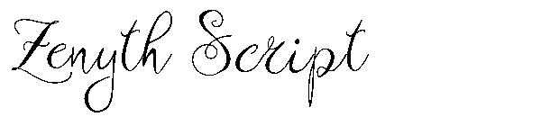 Zenyth Script字体