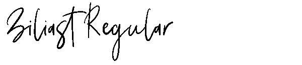 Ziliast Regular字体