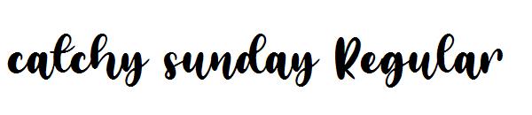 catchy sunday Regular字体