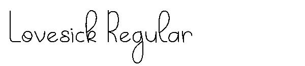 Lovesick Regular字体