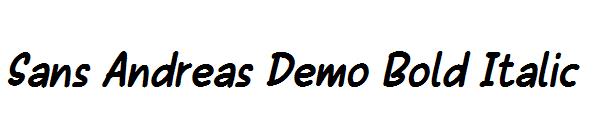 Sans Andreas Demo Bold Italic字体