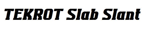 TEKROT Slab Slant字体