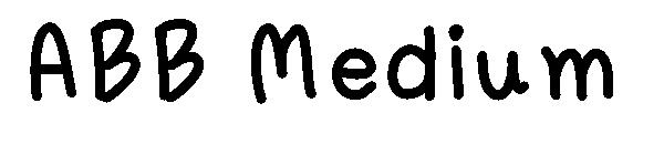 ABB Medium字体